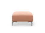 Velvet Pouf, "Lazio", 1 Seat, 85x85x46 Made in Europe