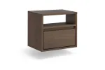 Wall Mounted Night Stand Zolia - Elegant Nut