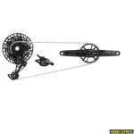 SRAM NX Eagle DUB komplekt (tagumine k&auml;iguvahetaja, k&auml;iguvahetaja klambriga, DUB 12s 170 BOOST ketrikomplekt koos DM 32t X-SYNC hammasrattaga, 126-l&uuml;liline 12s kett, PG-1230 11&ndash;50t hammasrattakassett, kettide vahe m&otilde;&otilde;tur)