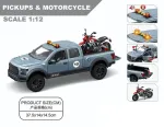 Off-Road Car Set with Lights and Sound Function + Motorcycle
