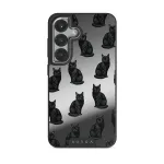 Salem - Samsung Galaxy S25 Plus Case, Elite Mirror Dark (Magnetic) / Silver