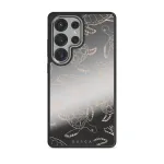 Earth Shell - Samsung Galaxy S25 Ultra Case, Elite Mirror Dark (Magnetic) / Silver