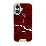 Iconic Red Ruby - Marble iPhone 17 Case, Elite Light (MagSafe) / Silver