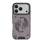 Pisces - iPhone 17 Pro Case, Elite Dark (MagSafe) / Silver / Purple