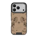 Aries - iPhone 17 Pro Case, Elite Dark (MagSafe) / Silver / Beige