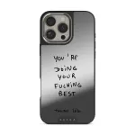 Your Best - iPhone 16 Pro Case, Elite Mirror Dark (MagSafe) / Silver