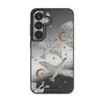 Star Crossed - Samsung Galaxy S25 Plus Case, Elite Mirror Dark (Magnetic) / Silver