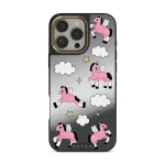 Cloud Hopping - iPhone 16 Pro Max Case, Elite Mirror Dark (MagSafe) / Gold