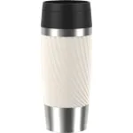 Emsa TRAVEL MUG Classic Twist (cream/stainless steel, 0.36 liters)