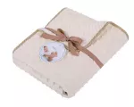 Tekk - 626 - MINKY/CORAL - suurus 80x90 -ECRU