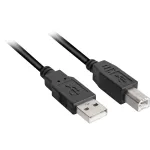 "USB 2.0 A-B kaabel 3.0m schwarz"