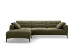 Left Velvet Sofa, "Lazio", 3 Seats, 291x174x86 Made in Europe