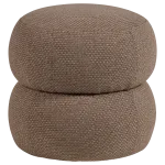 ANIC POUF WITH PATTERN LIGHT BROWN MELANGE [fsc]