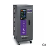 &bdquo;Qoltec&ldquo; kolmefaasiline pingestabilisaator AVR MULTIPROTECTION | 10 kVA | T&auml;psus &plusmn; 3 % | 3F servomootor | LCD | &bdquo;Expert Line&ldquo;