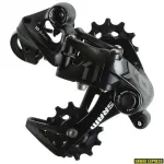 SRAM X01DH Type 3.0 10-k&auml;iguline tagumine k&auml;iguvahetaja, l&uuml;hike kinnitus, must