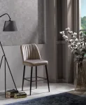 Baaritoolide komplekt (2 osa), Hanah Home, Cappuccino, must, 49 x 99 x 45