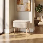 Tumba, Hanah Home, kreemjas, 60 x 46 x 35