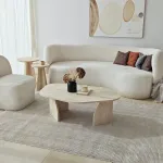 Kohvilaud, Hanah Home, travertiin, Fume, 100 x 35 x 60
