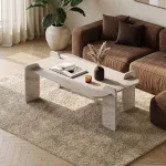 Kohvilaud, Hanah Home, travertiin, 147 x 35 x 87