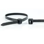 WKK 110299071 kaabli kinnitusrihm Eemaldatav kaabli kinnitusrihm Plastist Must 100 tk
