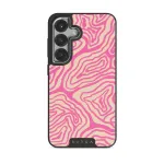 Pink Shores - Samsung Galaxy S25 Case, Elite Dark (Magnetic) / Silver
