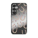 Lucky Charm - Samsung Galaxy S25 Case, Elite Mirror Dark (Magnetic) / Silver