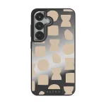 Terracotta - Samsung Galaxy S25 Plus Case, Elite Mirror Dark (Magnetic) / Silver