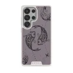 Pisces - Samsung Galaxy S25 Ultra Case, Elite Light (Magnetic) / Silver / Purple