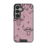 Taurus - Samsung Galaxy S25 Case, Elite Dark (Magnetic) / Silver / Pink
