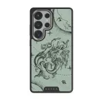 Virgo - Samsung Galaxy S25 Ultra Case, Elite Dark (Magnetic) / Silver / Turquoise
