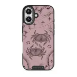 Cancer - iPhone 17 Case, Elite Dark (MagSafe) / Silver / Pink