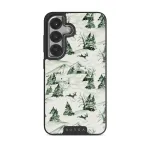 Pine Lodge - Samsung Galaxy S25 Case, Elite Dark (Magnetic) / Silver