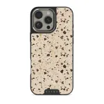 Distant Noise - Terazzo iPhone 16 Pro Max Case, Elite Dark (MagSafe) / Silver