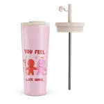 Like Home - Travel Mug, 700 ml / Flap & Straw Set