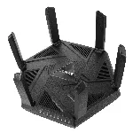Asus Wifi 6 802.11ax Tri-band Gigabit Gaming Router RT-AXE7800 802.11ax, 10/100/1000 Mbit/s, Ethernet LAN (RJ-45) pordid 4, Antenni t&uuml;&uuml;p V&auml;line, Must