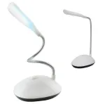 RoGer RO-XY-0416 mini-LED-laualamp painduva 360&deg; kaelaga, valge