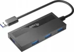 "Equip USB-Hub 4-Port 3.2 ->4x3.0 +USB-C Adp.5Gbps o.Netz.sw"