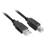 "USB 2.0 kaabel A-B 5.0m schwarz"