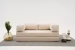 3-kohaline diivan, Hanah Home, mugavus, kreemjas, 190 x 75 x 95