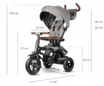 &bdquo;Qplay&ldquo; kolmerattaline jalgratas &bdquo;Rito Deluxe Rubber Grey&ldquo;