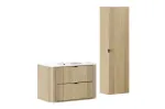 80 cm m&ouml;&ouml;blikomplekt koos &bdquo;Pure&ldquo; valamuga ja k&otilde;rge kapiga SET-OVC 80CM UM PURE HC