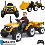 Battery-powered TRACTOR with trailer and movable tipper PA0347