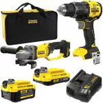 Elektrit&ouml;&ouml;riistade komplekt &bdquo;Stanley&ldquo; SFMCD716 ja SFMCG400, 2 Ah, 4 Ah