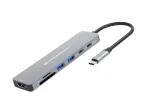Conceptronic DONN28G 7-in-1 USB 3.2 Gen 1 dokkimisjaam, 4K 60 Hz HDMI, 2 USB-A-porti (5 Gbps), USB-C (5 Gbps), SD, TF/MicroSD, 100 W USB PD
