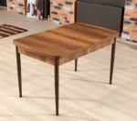 Pikendatav s&ouml;&ouml;gilaud, Hanah Home, p&auml;hklipuust pruun, 132 x 79 x 76,5