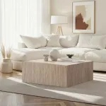 Kohvilaud, Hanah Home, travertiin, 90 x 35 x 90
