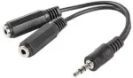 *Adapter &bdquo;Jack&ldquo; (M) &rarr;     &bdquo;Jack&ldquo; (F) x 2, 10 cm, must