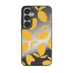 Lemon Tart - Samsung Galaxy S25 Case, Elite Mirror Dark (Magnetic) / Silver