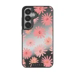 Golden Hour - Samsung Galaxy S25 Case, Elite Mirror Dark (Magnetic) / Silver