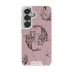 Pisces - Samsung Galaxy S25 Plus Case, Elite Light (Magnetic) / Silver / Pink